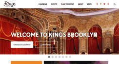 Desktop Screenshot of kingstheatre.com