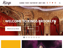 Tablet Screenshot of kingstheatre.com